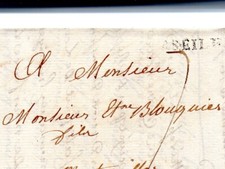 Lettre ancienne complète d'occasion  Uchaud