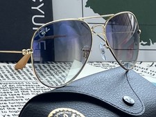 Óculos de sol Ray Ban RB3025 001/3F 58mm armação dourada/azul lentes degradê unissex comprar usado  Enviando para Brazil