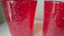 Handblown tumblers flame for sale  LONDON
