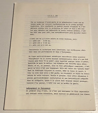 Document dactylographié auto d'occasion  Quarré-les-Tombes