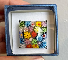 Square multicolor millefiori for sale  Franklin