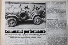 Original CSC 1983 magazine article: COMMAND WC56/57 3/4 ton 4x4 BEEP na sprzedaż  Wysyłka do Poland