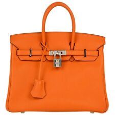 Hermes Orange Swift Birkin 25 Torebka □L R.9 162537, używany na sprzedaż  Wysyłka do Poland