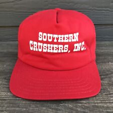 Boné vintage caminhoneiro Snapback Southern Crushers construtores industriais vermelho, usado comprar usado  Enviando para Brazil
