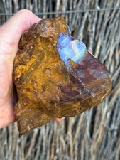 Big Double-Sider. Rough Boulder Opal Rock. 858 gramas comprar usado  Enviando para Brazil