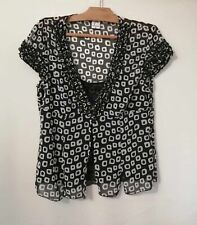 Blouse noire polyester d'occasion  Bourg-de-Thizy