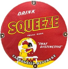 Placa de porcelana vintage drink squeeze soda posto de gasolina garrafa pepsi coca cola 7up comprar usado  Enviando para Brazil