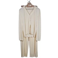 Cream pleated lounge for sale  Columbus