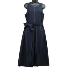 Macacão Vince Camuto Feminino 10 Azul Marinho com Cinto Cortado Perna Larga Escritório Casual  comprar usado  Enviando para Brazil