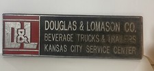 Placa Douglas & Lomason Co Beverage Trucks Trailers Kansas City Service Center comprar usado  Enviando para Brazil
