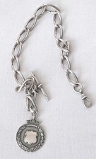 silver albert watch chain for sale  SALFORD