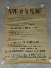 Affiche appel victoire d'occasion  Crest