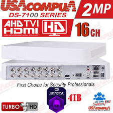 Usado, Hikvision 16 CH DVR DS-7116HGHI-F1 AHD HD-TVI H.264 Turbo HD original com HDD de 4TB comprar usado  Enviando para Brazil