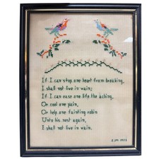 Vtg needlepoint birds for sale  Montoursville