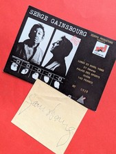 Gainsbourg autographe place d'occasion Gainsbourg autographe place d'occasion  Montpellier-