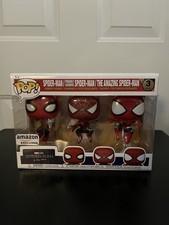 Funko Pop Marvel Spider-Man pacote com 3 Amazon EXCLUSIVO caixa menor dano comprar usado Funko Pop Marvel Spider-Man pacote com 3 Amazon EXCLUSIVO caixa menor dano comprar usado  Enviando para Brazil