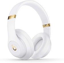Bezprzewodowe słuchawki nauszne Apple Beats Studio 3 w kolorze białym, Bluetooth, bateria 40h na sprzedaż  PL