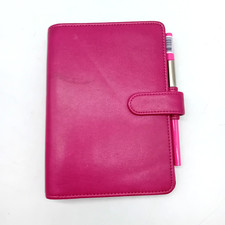 Filofax pink leather for sale  MIRFIELD