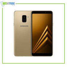 Smartphone Android Samsung Galaxy A8 2018 dourado desbloqueado 32GB 5.6" Dual SIM 16MP comprar usado  Enviando para Brazil