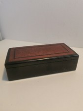 Lacquered wooden box for sale  BOURNEMOUTH