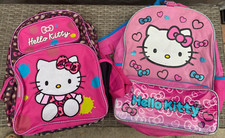 LOTE DE 2- Mochilas Escolares Grandes Sanrio Hello Kitty Meninas 16" Bolsas Rosa- comprar usado  Enviando para Brazil
