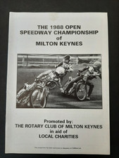 Speedway programme milton for sale  BROXBURN