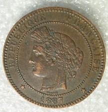 Centimes 1887 ceres d'occasion  Plombières-lès-Dijon