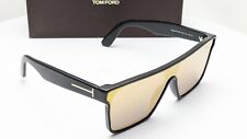 Óculos de sol masculino Tom Ford Whyat TF709 01G escudo preto brilhante laranja espelho comprar usado  Enviando para Brazil