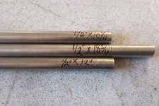 Lote com 3 peças de barra redonda de aço inoxidável de 1/2 pol. diâmetro, usado comprar usado  Enviando para Brazil