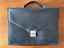 cartable cuir vintage d'occasion  Sainte-Geneviève-des-Bois