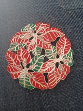 Christmas poinsettia silver for sale  Victorville