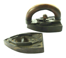ANCIEN FER A REPASSER MANCHE MOBILE 1 & 2 PRESSING IRON FERRO STIRO Bügeleisen  comprar usado  Enviando para Brazil