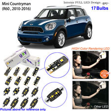 Kit de luz interior LED de lujo de 17 bombillas blanco para 2010-2016 R60 Mini Countryman segunda mano  Embacar hacia Mexico