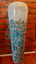 Jarrón de piso alto con mosaico acuático costero Pier One Imports 28 pulgadas de alto segunda mano  Embacar hacia Mexico