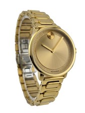 Relógio feminino Movado Bold 3600502 mostrador dourado aço inoxidável recondicionado comprar usado Relógio feminino Movado Bold 3600502 mostrador dourado aço inoxidável recondicionado comprar usado  Enviando para Brazil