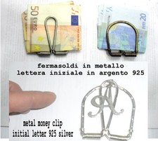 Fermasoldi lettera argento usato  Monte di Procida