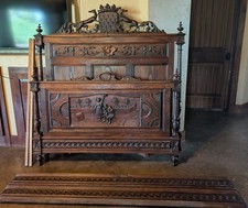 oak wood full bed frame for sale  Canyon Lake