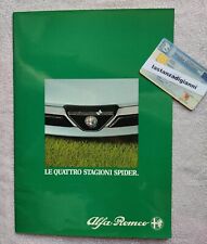Depliant spider alfa usato  Messina