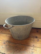Vintage tin bucket for sale  LONDON