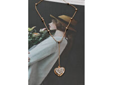 COLLAR CORAZÓN DIAMANTES ORO AMARILLO 10K segunda mano  Embacar hacia Argentina