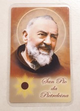 PADRE PIO Santino IMMAGINETTA BENEDETTA Preghiera multietnica multilingua comprar usado  Enviando para Brazil