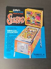 Gottlieb sinbad vtg for sale  Saratoga Springs