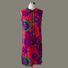 Mini vestido mod psicodélico vintage anos 60 Day Glo comprar usado  Enviando para Brazil
