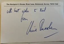 Signed chris brasher for sale  EPSOM