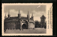 Widokówka Kraków, Barbakan i Brama Florianska  na sprzedaż  Wysyłka do Poland