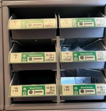 Hillman Hardware cabine maior 6 gavetas organizador de aço com parafusos planos de madeira HD #5956 comprar usado  Enviando para Brazil