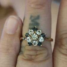 14k blue saphire for sale  Harrisburg