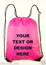 Personalised pink drawstring for sale  PLYMOUTH