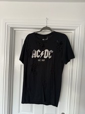 Acdc black shirt for sale  ROCHFORD