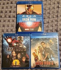 Iron Man 1, 2 & 3, Trilogy Marvel (Blu-ray), 3-Film LOT 1-3 MCU Robert Downey Jr, usado comprar usado Iron Man 1, 2 & 3, Trilogy Marvel (Blu-ray), 3-Film LOT 1-3 MCU Robert Downey Jr, usado comprar usado  Enviando para Brazil